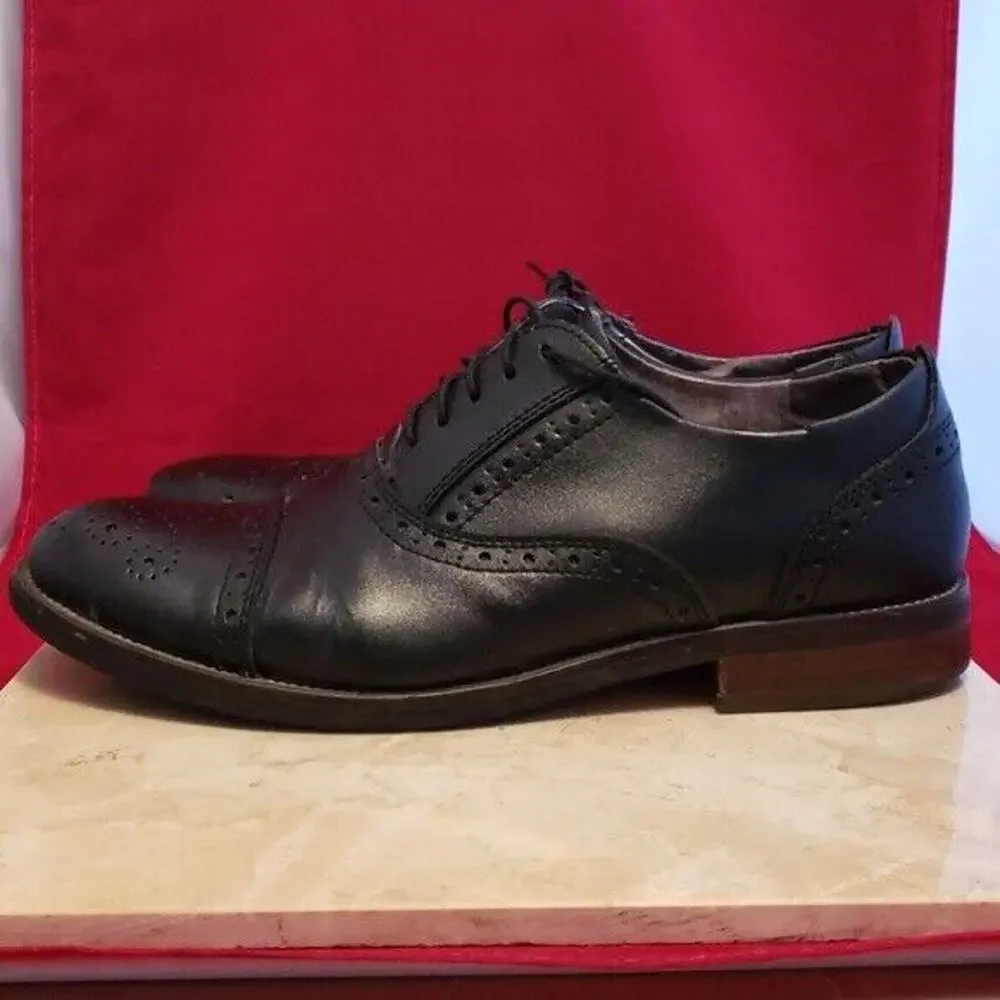 Steve Madden Men's Black Lace Up Dress Shoes Size 8 D